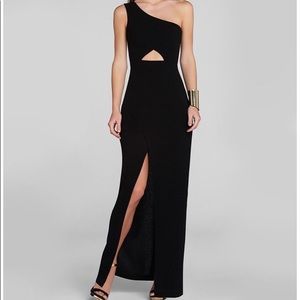 BCBG one shoulder triangle cut out dress 0